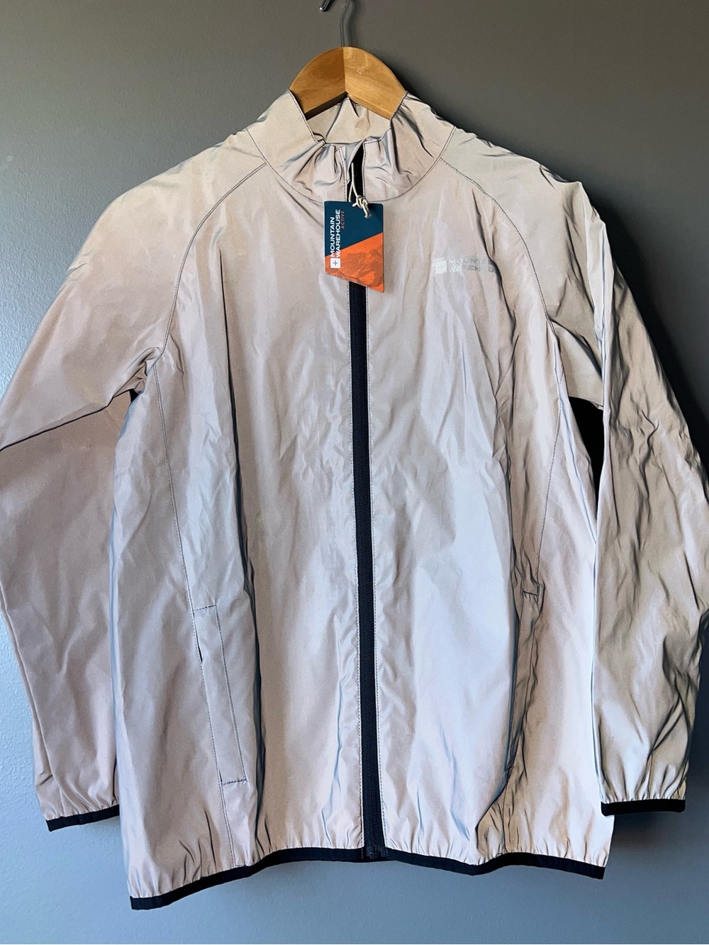 Mountain Warehouse Lightweight Kid’s Reflective Windbreaker Jacket - Silver